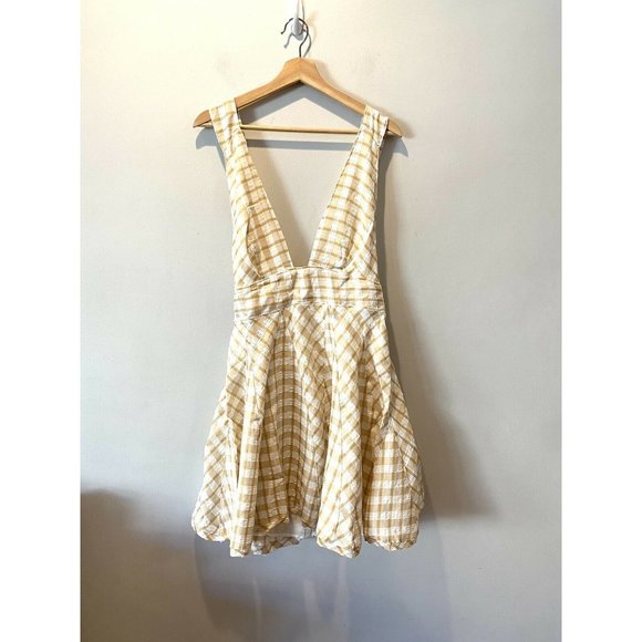 New Free People Do the Twist Seersucker Halter Min - Picture 5 of 11